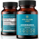Vitabloom Labs Akkermansia – Bouteille visible, soutien potentiel du microbiome et confort digestif