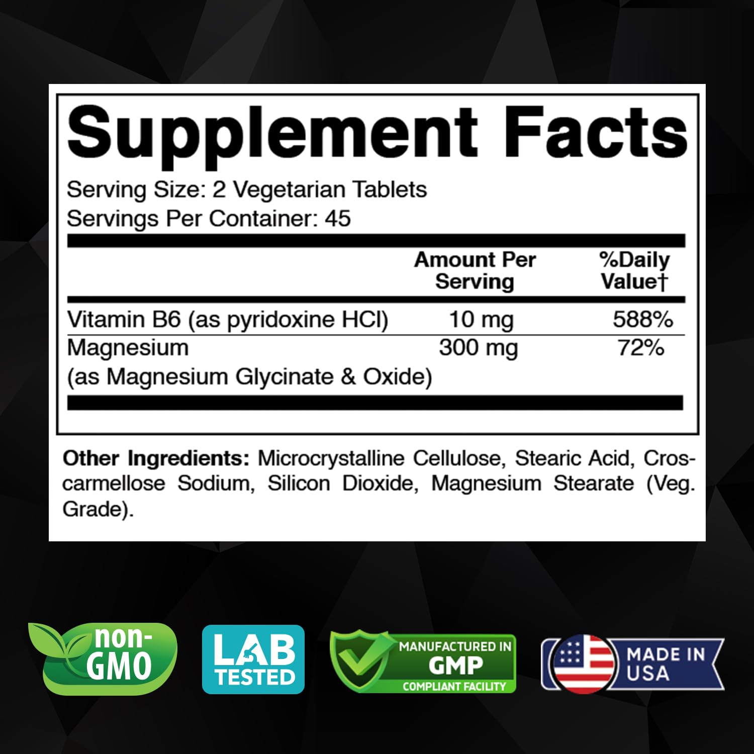 Vitabod Magnésium Glycinate 1000 mg – tablettes végétariennes faciles à avaler.
