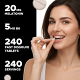 Vitabod Melatonine saveur fruits rouges naturelle, agréable sans arômes artificiels.