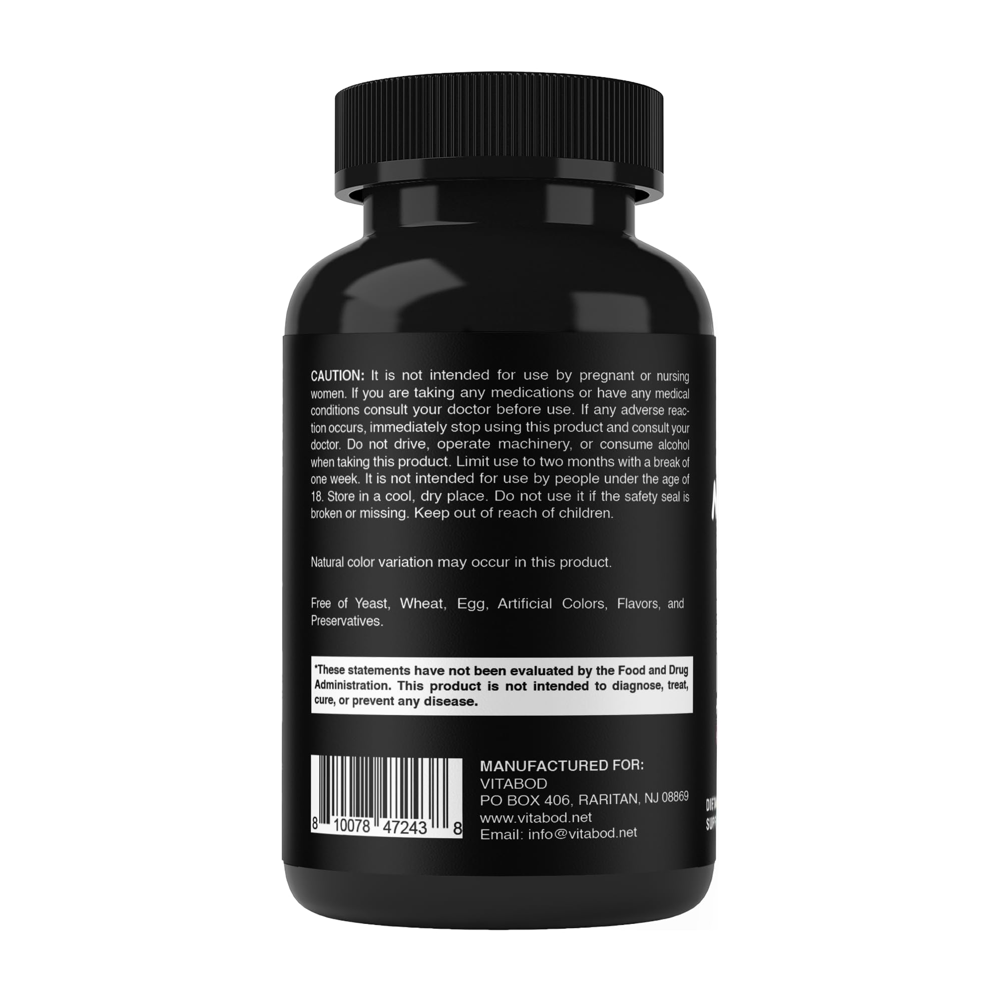 Vitabod Melatonine 20 mg, idéal pour une routine nocturne et voyage.