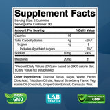 Vitabod Mélatonine Gummies goût fraise naturelle, gourmande avant le coucher.