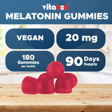 Offre pack double Vitabod Melatonine Gummies pratique pour deux bouteilles