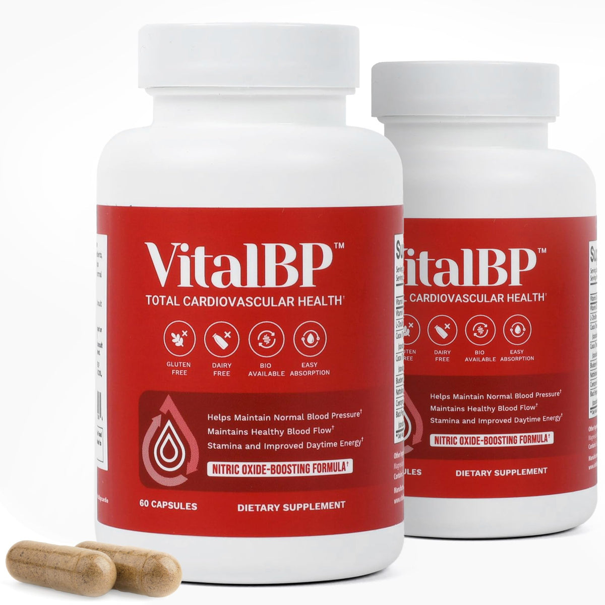 VitalBP ensemble 2-pack: soutien potentiel pour la circulation