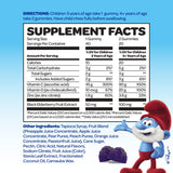 Smurfs Enfants Gommes Immunité, fruits réels, goût fruité pour soutenir les routines.