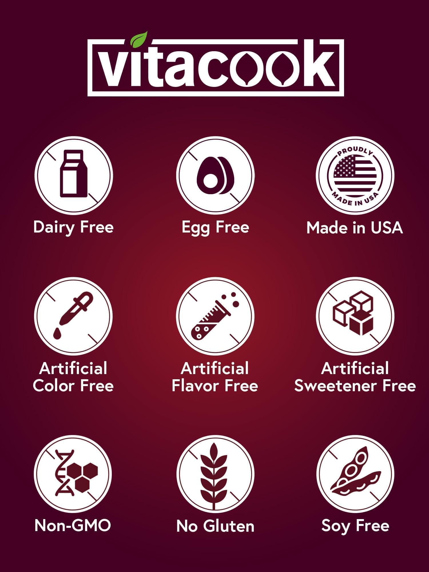 Vitacook absorption efficace grâce au fer carbonyle et à la vitamine C.