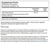 Vitacost Chardon-Marie – gélules faciles à prendre pour soutenir la fonction hépatique