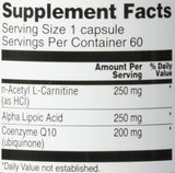 Bouteille Vitacost CoQ10, 60 capsules faciles à avaler.