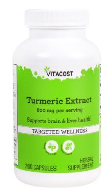 Vitacost Extrait de Curcuma dans la bouteille, soutien potentiel à une réponse inflammatoire normale.
