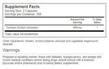 Capsules Vitacost Extrait de Curcuma, usage quotidien pratique pour soutenir le bien-être général.