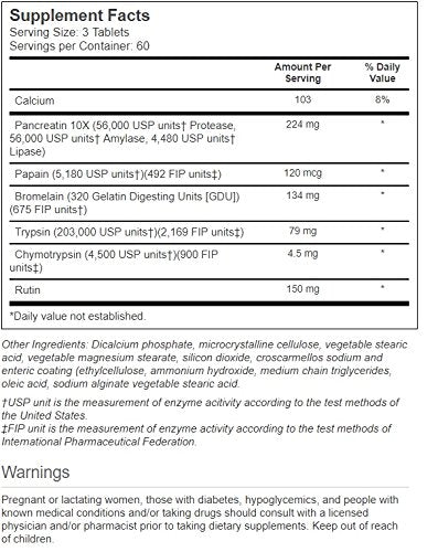 Vitacost FlavenZym — comprimés entériques, pratique pour la routine immunitaire.