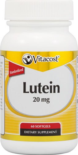 Vitacost lutéine 20 mg avec zéaxanthine, bouteille, soutien potentiel à la macula