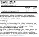 Vitacost Magnésium Citrate 400 mg – Tablettes pour routine quotidienne bien-être.