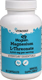 Vitacost Magtein : bouteille et étiquette, pratique au quotidien.