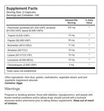Vitacost Mega Digestive Enzymes Pancreatin 10X, gelules, soutiennent la digestion pendant les repas.
