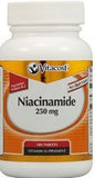 Vitacost Niacinamide comprimés dans flacon, formulation sans rougeur pour une utilisation quotidienne.