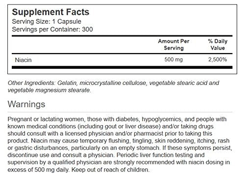 Vitacost niacine capsules en versement, gélules faciles à prendre pour le confort quotidien.