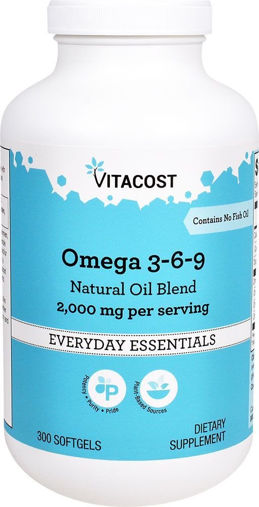 Vitacost Omega 3-6-9, flacon, peut soutenir un mode de vie sain et équilibré