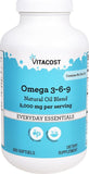 Vitacost Omega 3-6-9, flacon, peut soutenir un mode de vie sain et équilibré