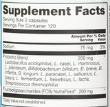 Vitacost Probiotic 15-35: emballage présentant la technologie de délivrance gastrique.