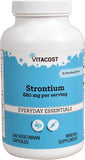 Vitacost Strontium – bouteille de gélules végétariennes 680 mg potentiel soutien des os