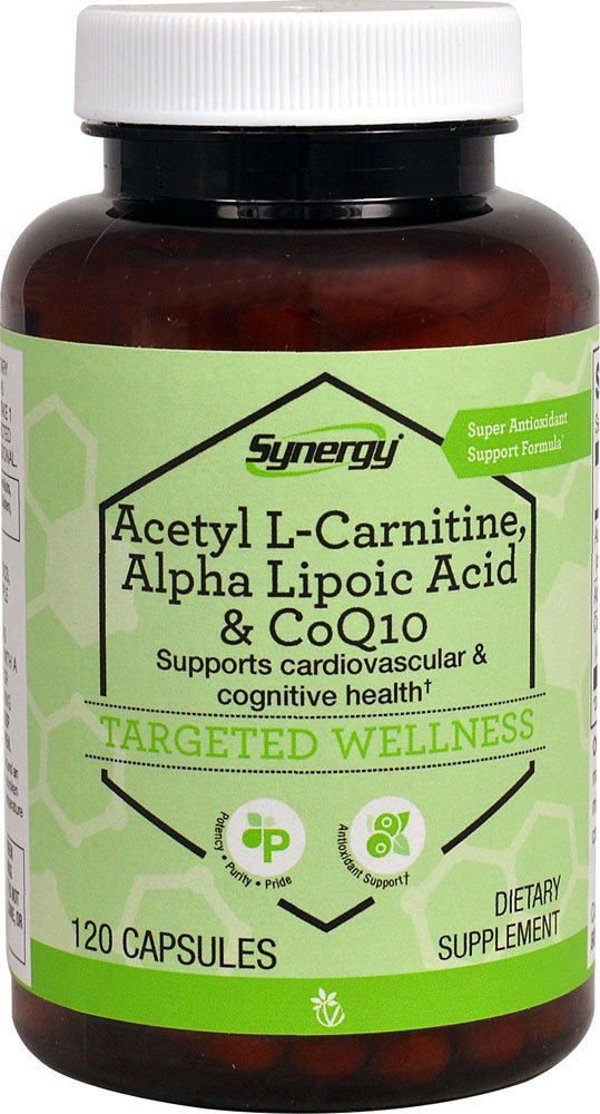 Vitacost Synergie Acétyl L-Carnitine et CoQ10, capsules – soutient l'énergie et l'antioxydant.