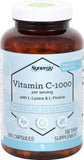 Bouteille Vitacost Synergy C-1000 avec L-Lysine et L-Proline, soutien potentiel du collagène