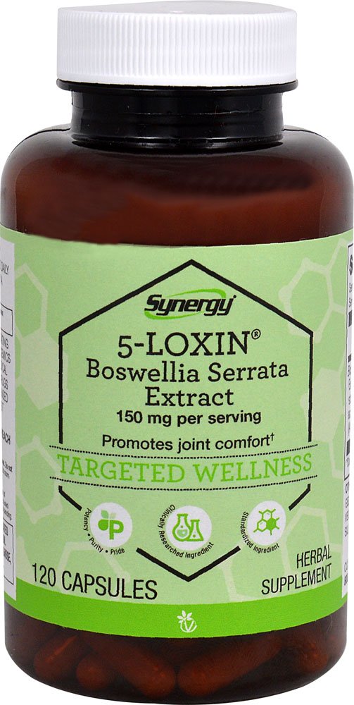 Vitacost Synergy 5-Loxin AKBA Boswellia Extrait: bouteille, soutien potentiellement articulations