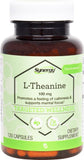 Vitacost Synergy L-Theanine, bouteille de capsules pour le calme et la concentration.