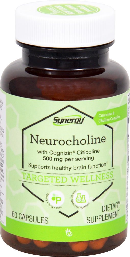 Vitacost Synergy Neurocholine—bouteille prête à l’emploi soutenant potentiellement les fonctions cognitives
