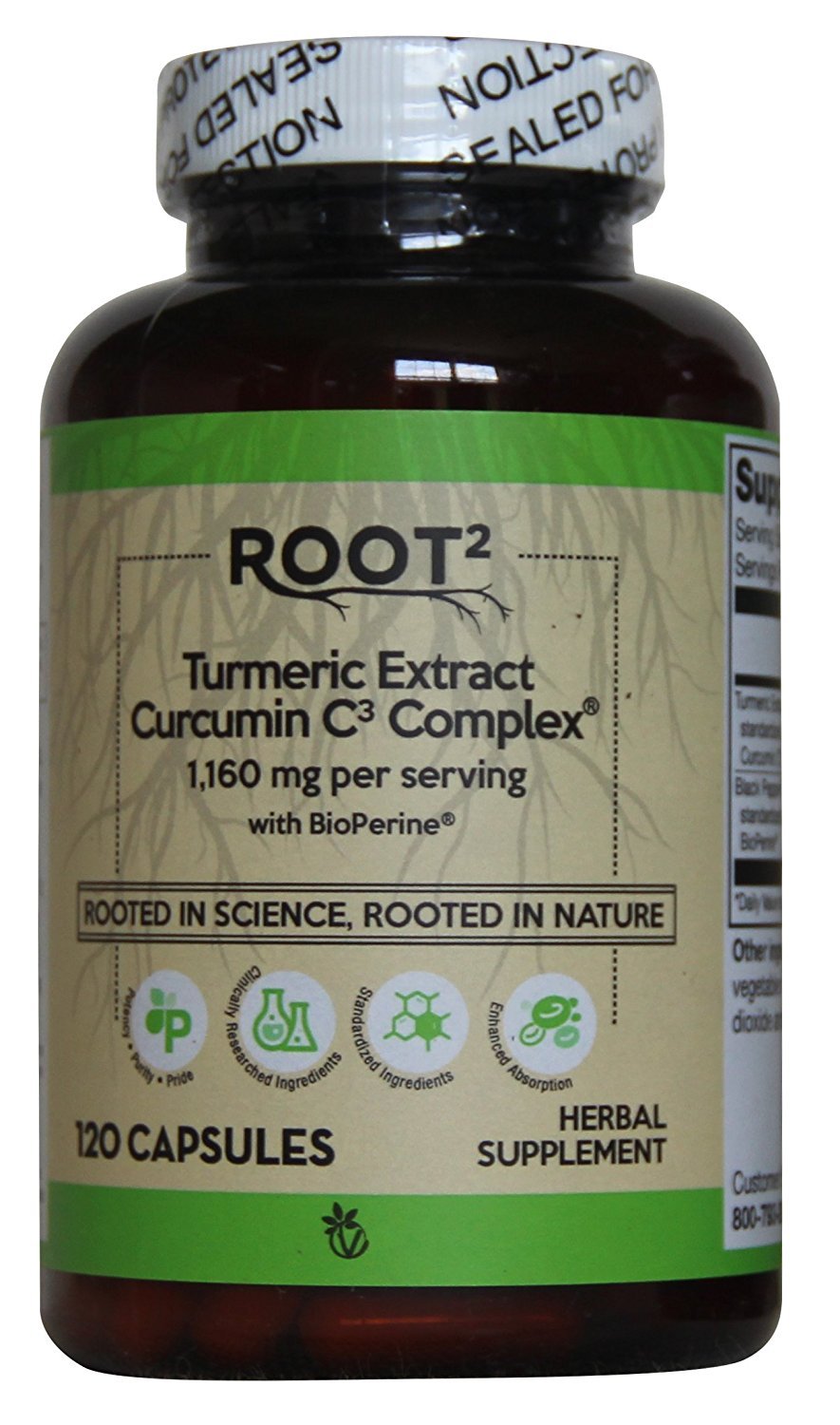 Vitacost Turmeric Extract Curcumin C3 Complex, bouteille de capsules, soutien antioxydant potentiel