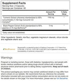 Vitacost Turmeric Extract Curcumin C3 Complex, capsules en gros plan, soutien inflammatoire potentiel