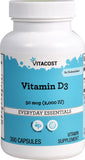 Vitacost Vitamine D3 – bouteille 2000 UI, soutien des os et du système immunitaire