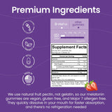 Gommes aux arômes naturels de fruits Vitafive Mélatonine 10 mg.