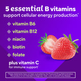 Gommes Vitafusion B-Complex saveur fraise, plaisir gourmand et énergie.