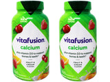 Vitafusion Calcium 500 mg gommes dans bouteille, faciles à prendre au quotidien.