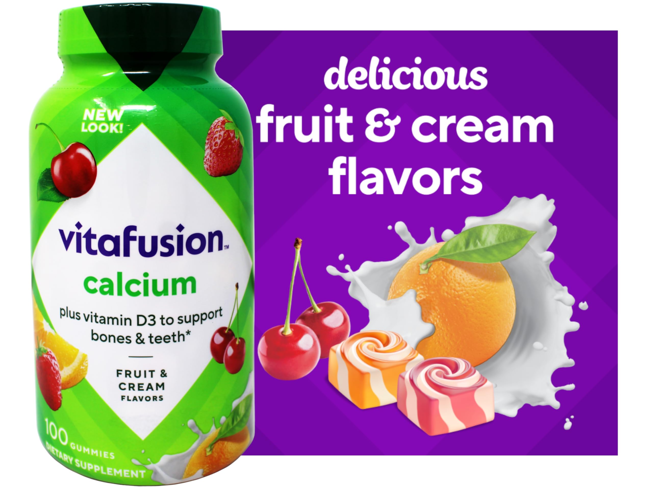 Vitafusion Calcium Gommes texture gélifiée naturelle et attendue