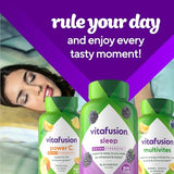 Utilisation quotidienne facile avec Vitafusion Mélatonine 5 mg.