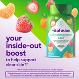 Gommes Vitafusion avec zinc gluconate 30 mg pour soutenir une peau claire.