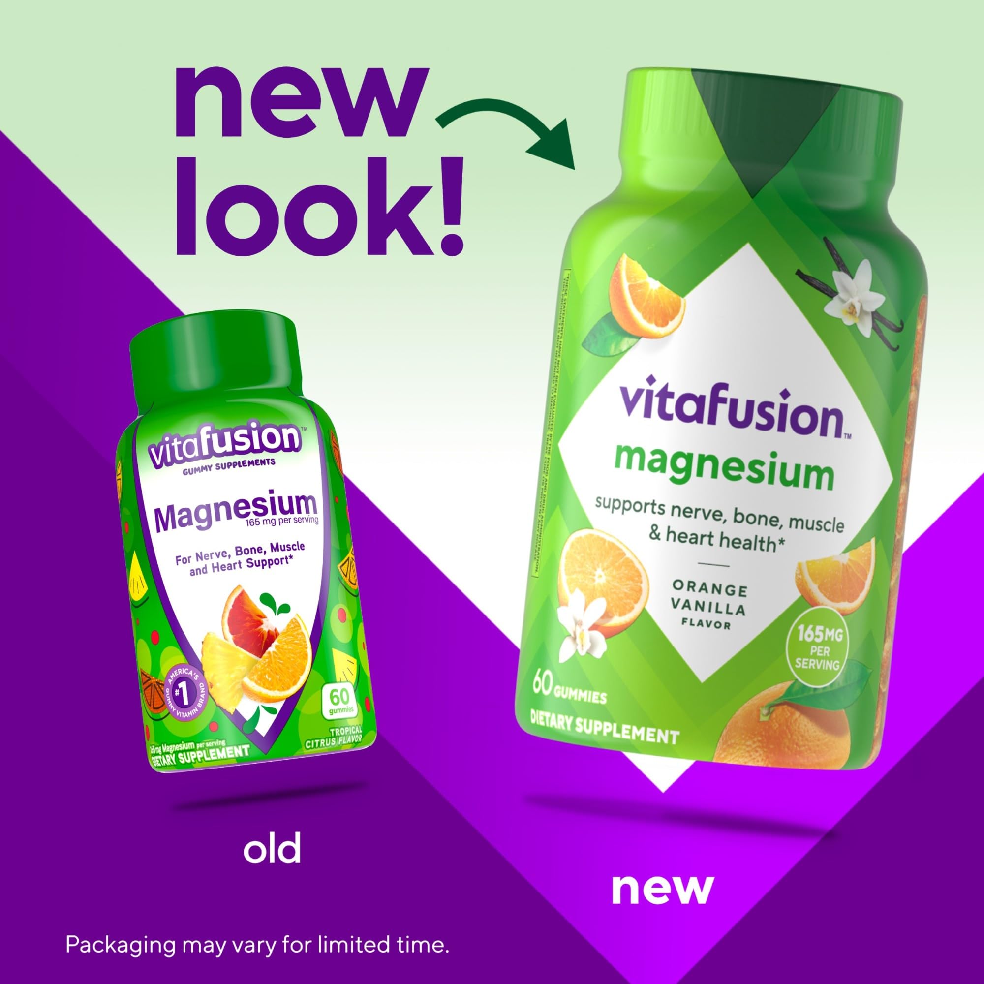 Vitafusion Magnésium gommes saveur tropical citron pour une dégustation agréable