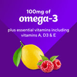 Vitafusion Gommes Oméga-3, sans arômes artificiels ni colorants, choix pur.
