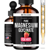 Vitaguard Kids – flacon de gouttes magnésium pour enfants, dosage pratique.