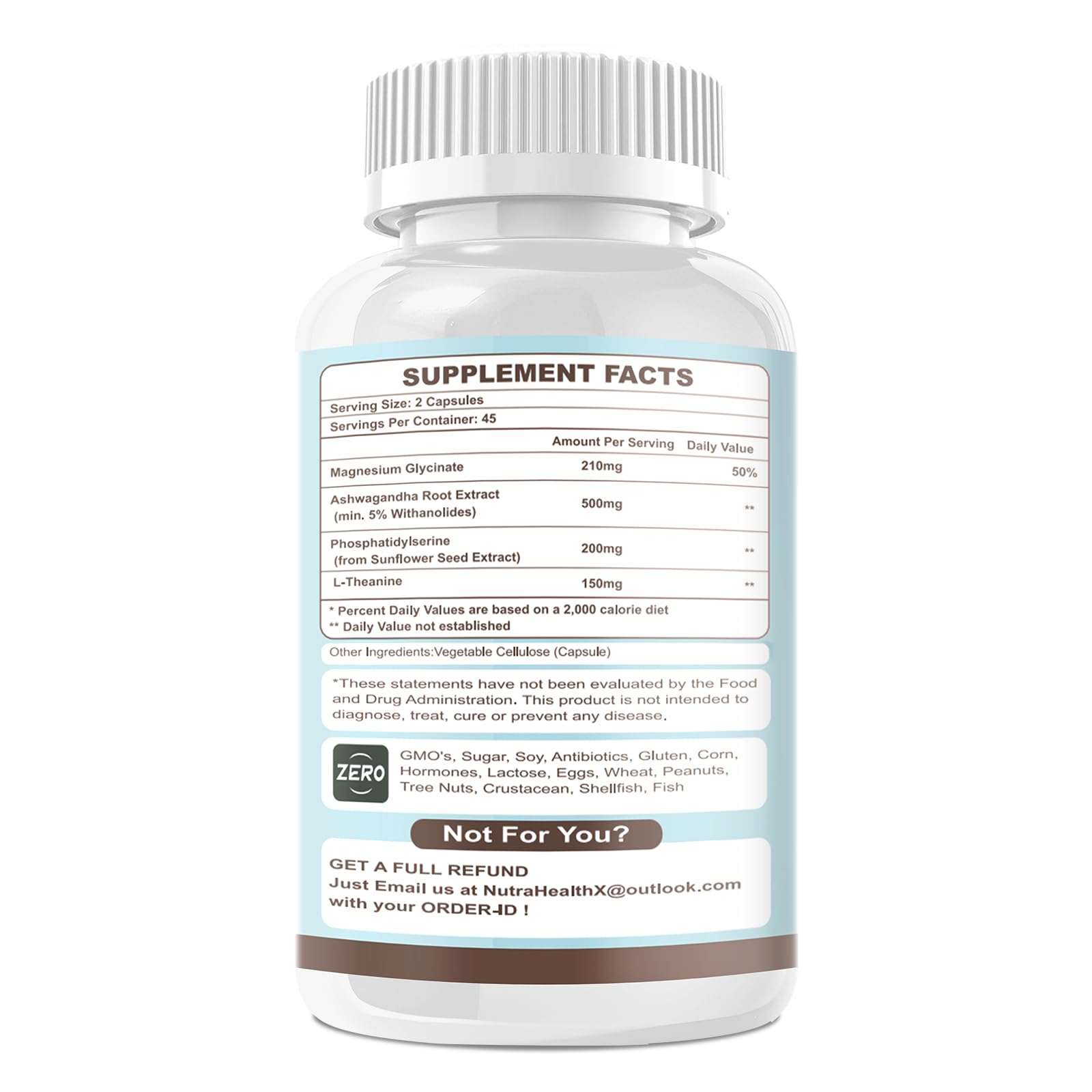 VitaHarbor Phosphatidylsérine: équilibre cognitif et concentration.