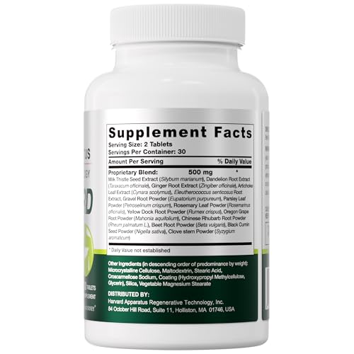 VITAJOURNEY Liver Cleanse – tablettes alignées, potentiel soutien digestif