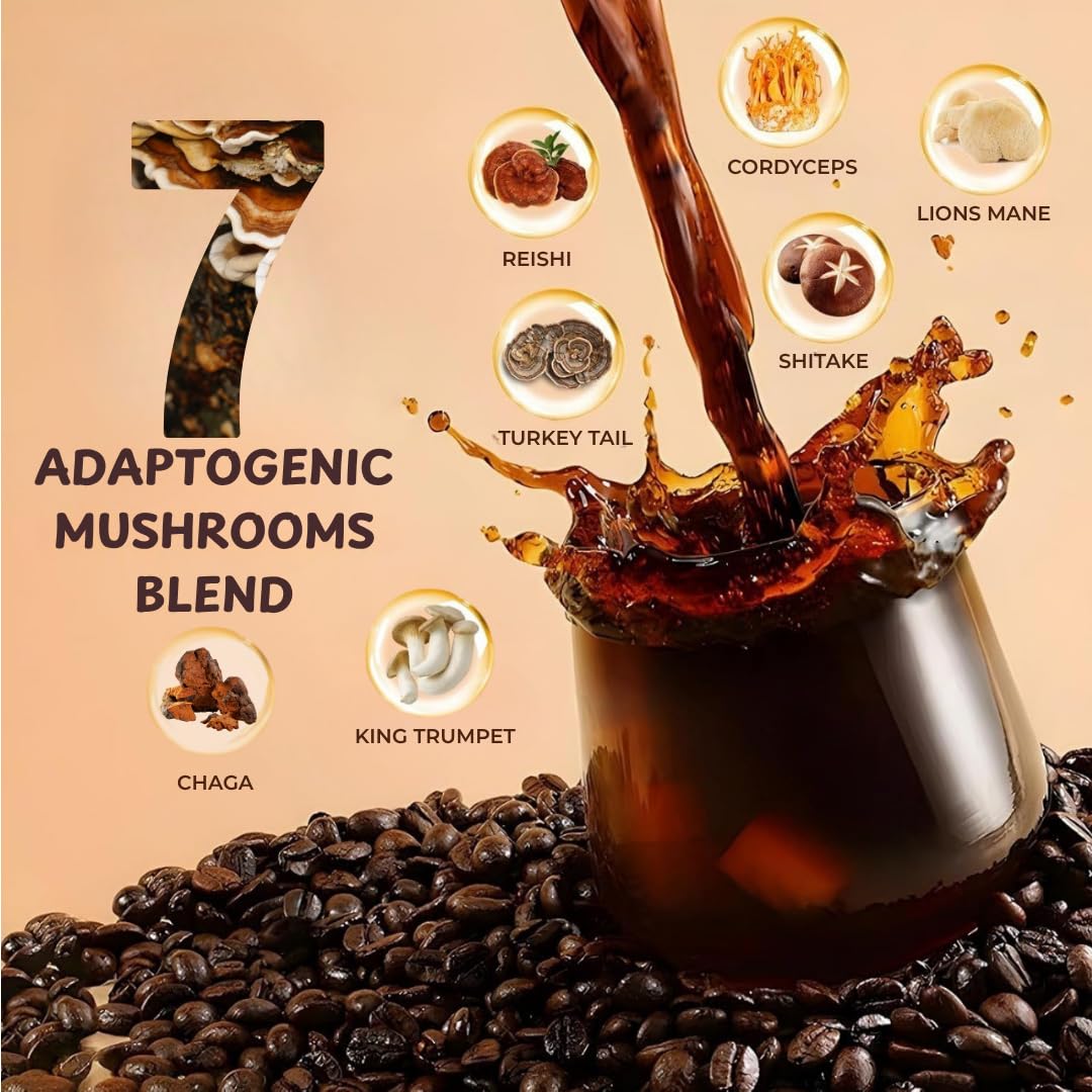 Vital Ace Café champignon shiitake: saveur chaleureuse et vitalité quotidienne.