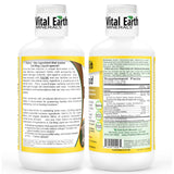 Vital Earth Minerals Cal-Mag Liquide — gobelet dose prêt à ajouter à l'eau.