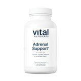 Vital Nutrients Adrenal Support, bouteille verse, peut soutenir énergie et gestion du stress.