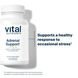Vital Nutrients Adrenal Support, étiquette et emballage démontrant traçabilité et clarté