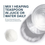 Vital Nutrients Arabinogalactane dans l'eau, texture légère et facile à mélanger.
