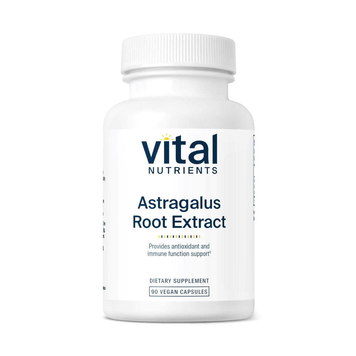 Vital Nutrients Astragale: bouteille d'extrait d'Astragale affichant 300 mg, pratique au quotidien.