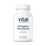 Vital Nutrients Astragale: bouteille d'extrait d'Astragale affichant 300 mg, pratique au quotidien.
